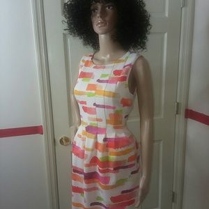 Vince Camuto Womens Multi Colored Dress Size 6